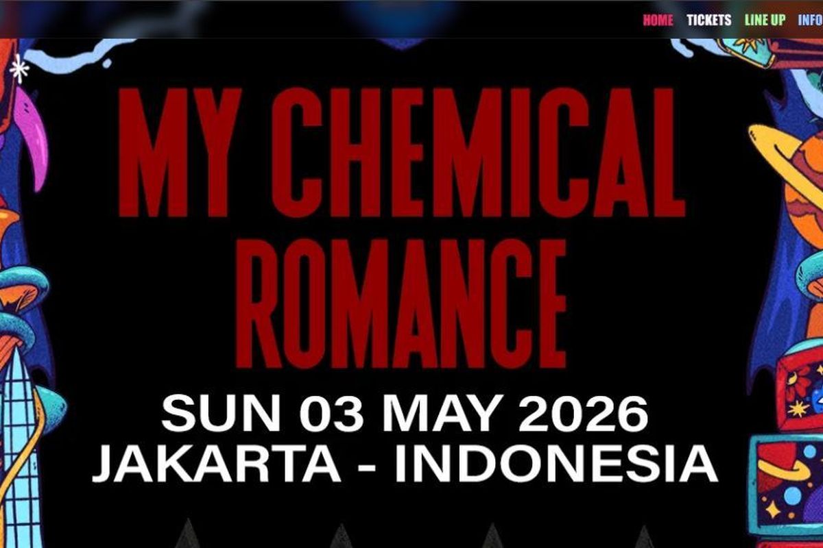Paket VIPERS atau tiket 2 Days Pass Hammersonic 2026 untuk nonton My Chemical Romance di Jakarta Bakal dijual terbatas