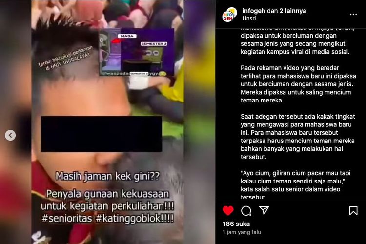 Mahasiswa Baru Dipaksa Cium Kening, BEM Unsri Siapkan Pengaduan Korban Perpeloncoan