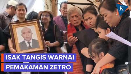 Momen Pemakaman Eks Staf KBRI Zetro Leonardo Purba Diwarnai Isak Tangis